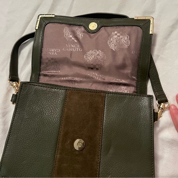 Vince Camuto genuine leather and suede hand bag - Picture 8 of 16